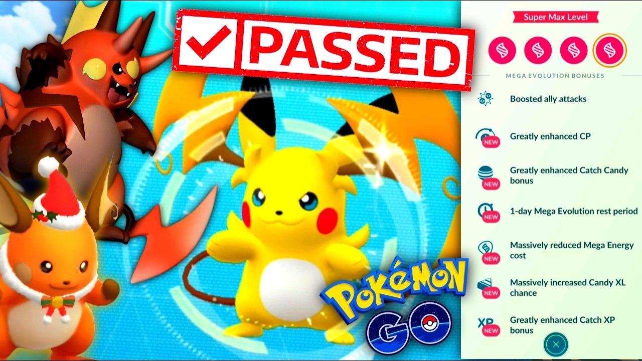 *HOPE YOU MAXED MEGA RAICHU Y & THEY FINALLY GAVE US GOROCHU* Pokemon GO news background
