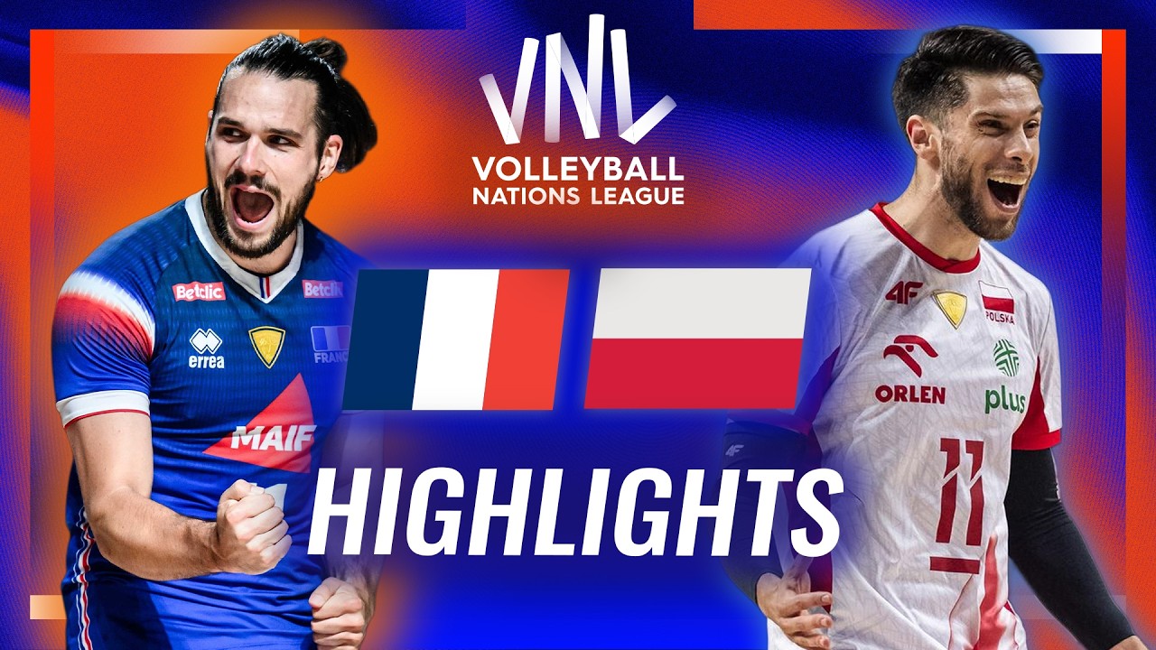 France ๐ซ๐ท vs. Poland ๐ต๐ฑ - Highlights | Week 3 | Men's VNL 2026 background