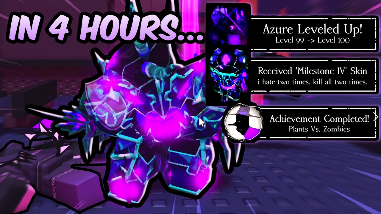 Unlocking LEVEL 100 Azure In 4 Hours... (Forsaken) background