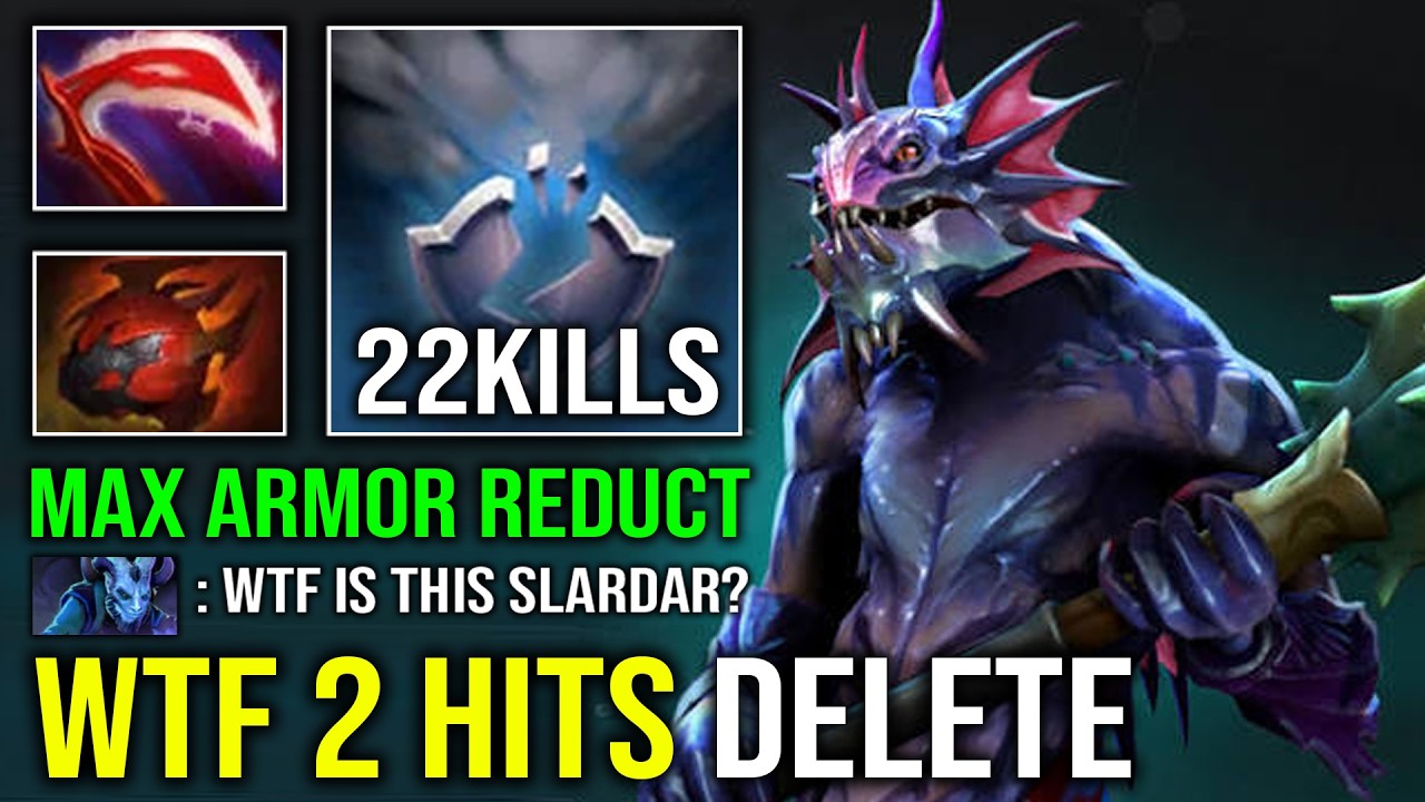 WTF 2 HITS DELETED Desolator Max Armor Reduct NEW Safelane Hard Carry Slardar Dota 2 background