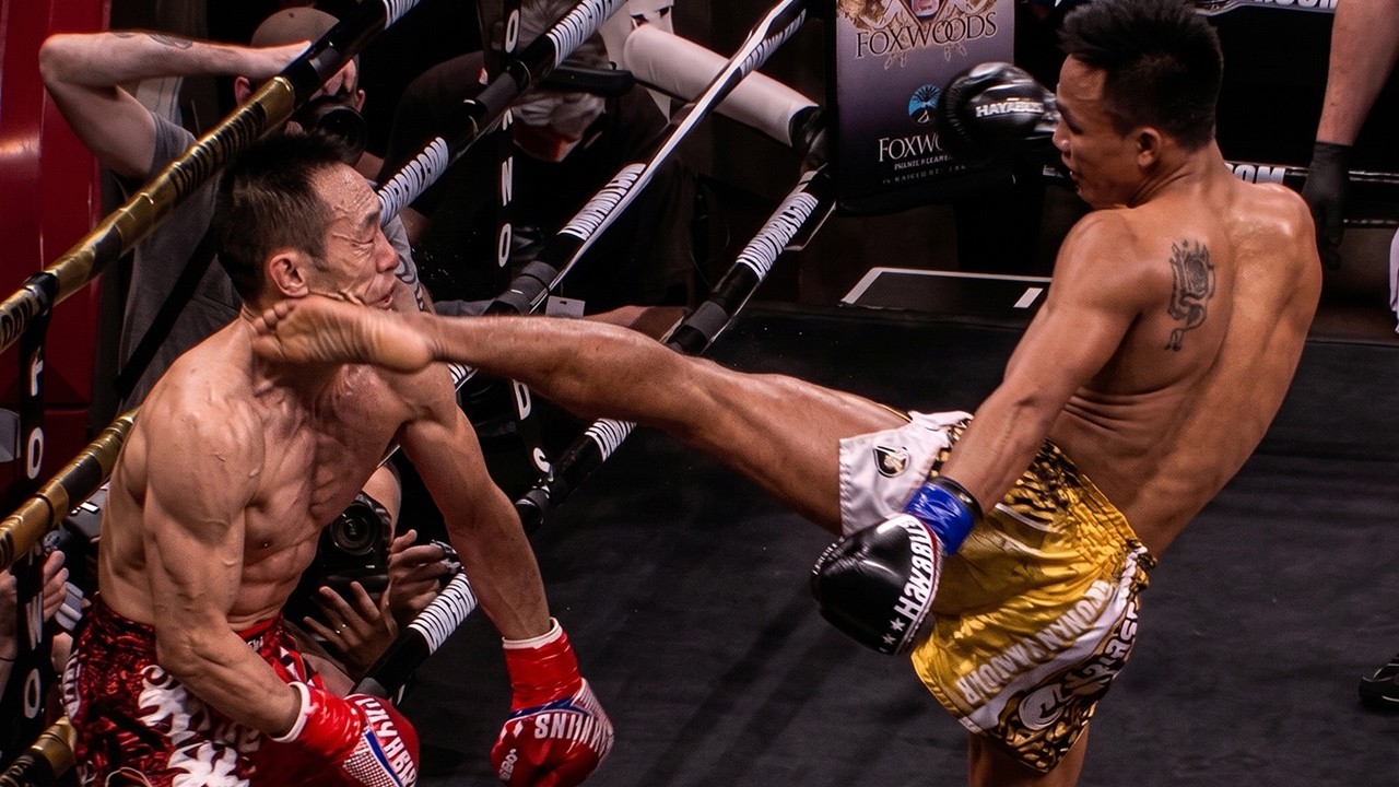 Lerdsila vs. Jacob Hebeisen | Full Muay Thai Fight | Head Kick Knockout background
