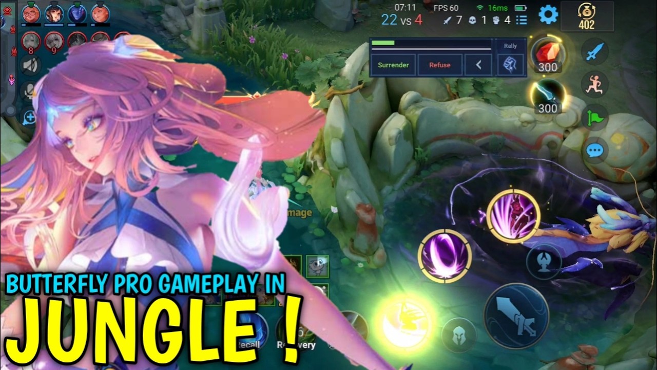 Honor Of Kings : ButterFly Pro Gameplay | Best Build ButterFly - HOK background