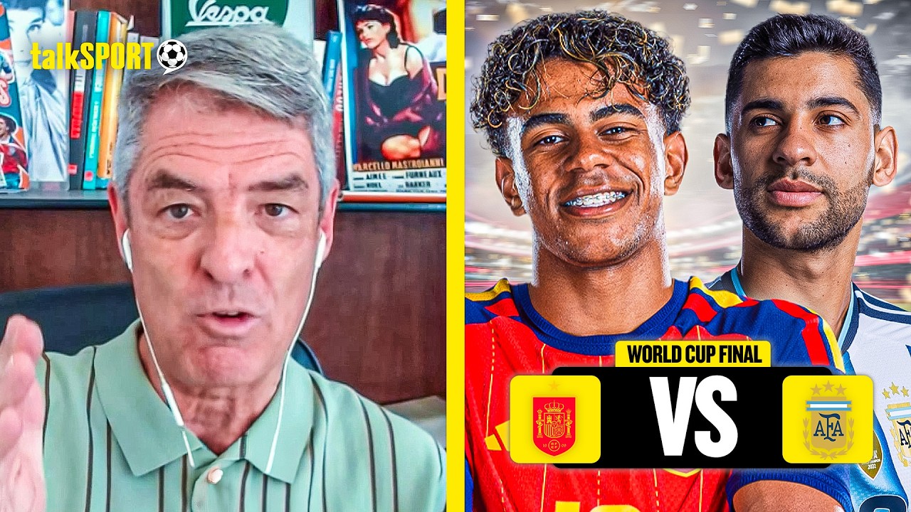 "REFEREE NEEDS TO BE TOUGH!" Tim Vickery WARNS Officials ahead of Spain vs Argentina! background