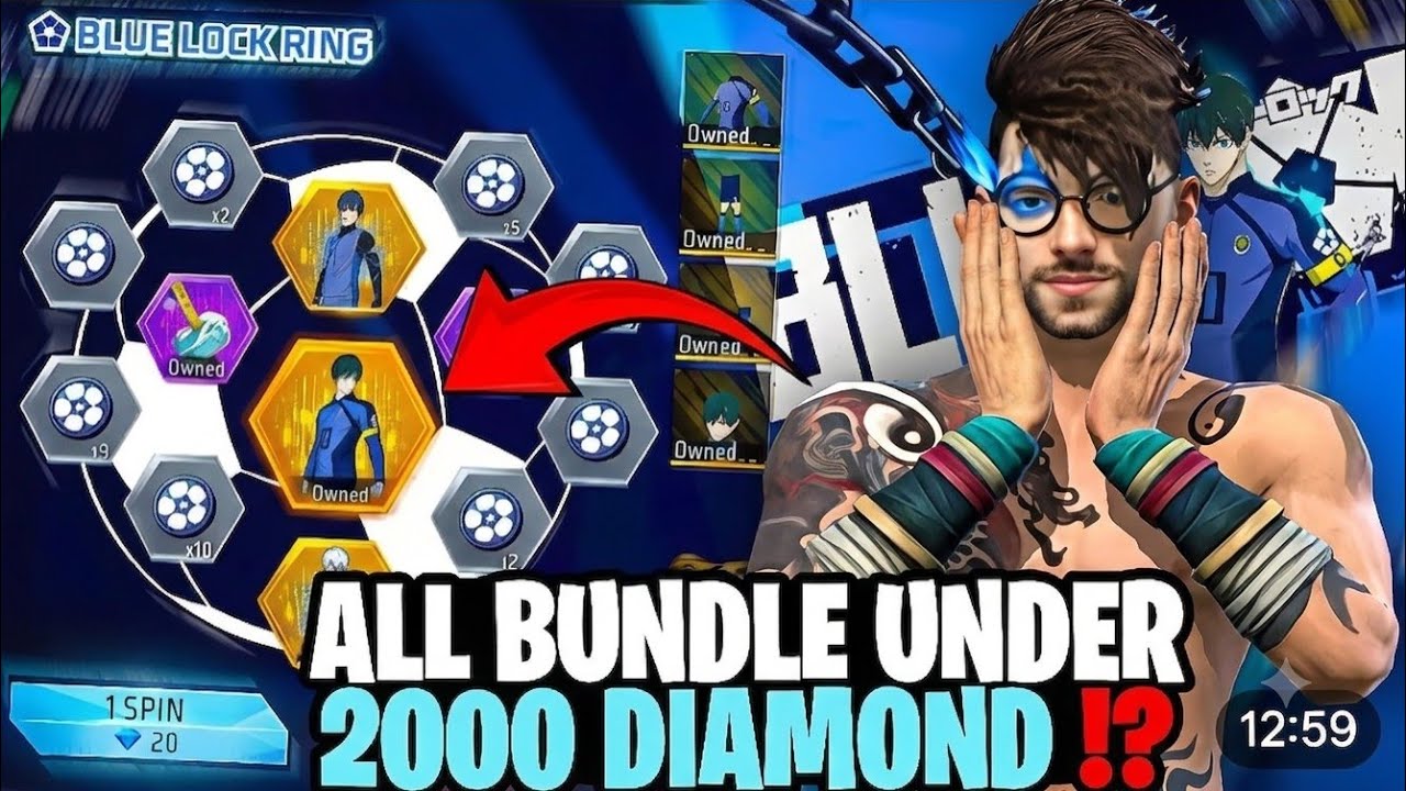 RIN Bundle Highlight I Free Fire x BLUE LOCK đ± background