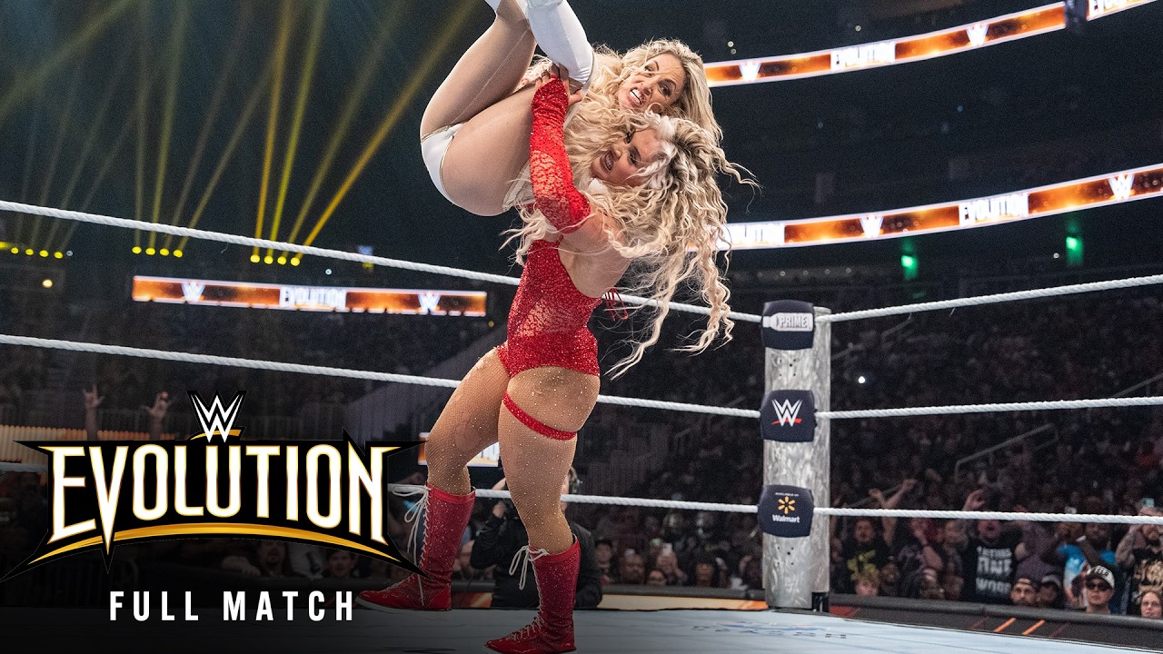 FULL MATCH: Tiffany Stratton vs. Trish Stratus | WWE Women’s Title Match: Evolution 2025 background