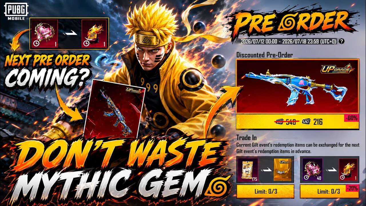 Last Chance To Get Free Upgrade M416 | Convert Your Mythic Jem's For M416 | Free Upgrade Melee Skin backdrop