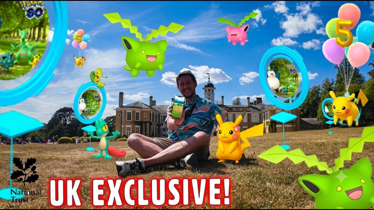 Pokémon GO x National Trust! Can We Get the Rare Shiny Catch Card? UK EXCLUSIVE Event FIRST LOOK! background
