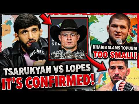Arman Tsarukyan vs Diego Lopes OFFICIAL? Khabib BLASTS Ilia Topuria | MMA News background