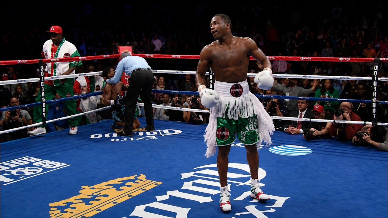 Adrien Broner (USA) vs Eloy Perez (USA) | KNOCKOUT, BOXING fight, HD, 60 fps background