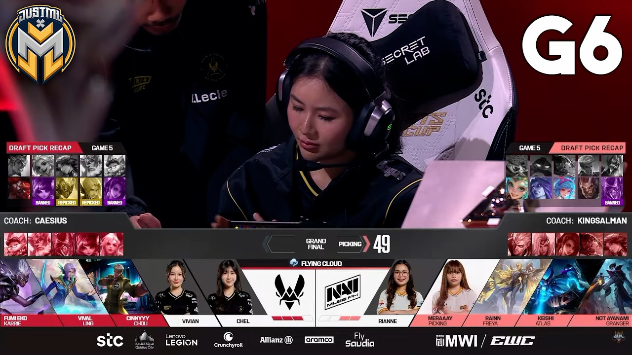 NAVI vs VIT | Game 6 | MLBB MWI at EWC 2026 | Grand Finals backdrop