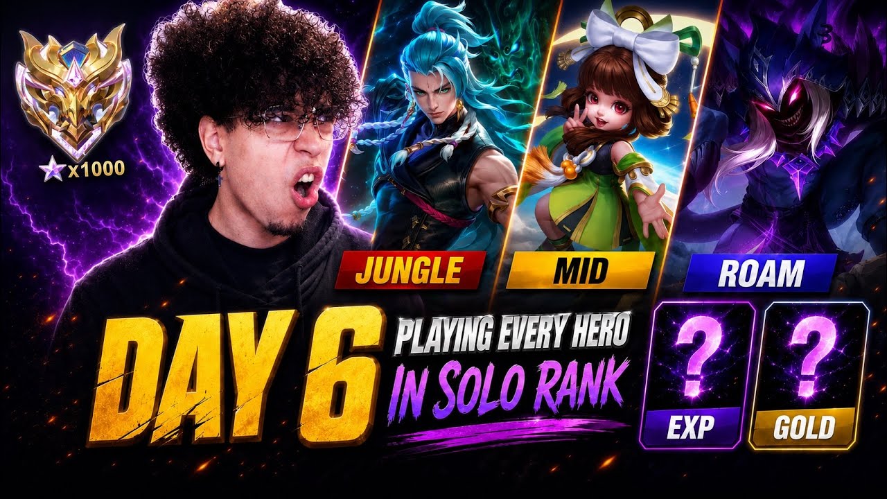 Playing EVERY Hero in Solo Rank — Day 6 backdrop