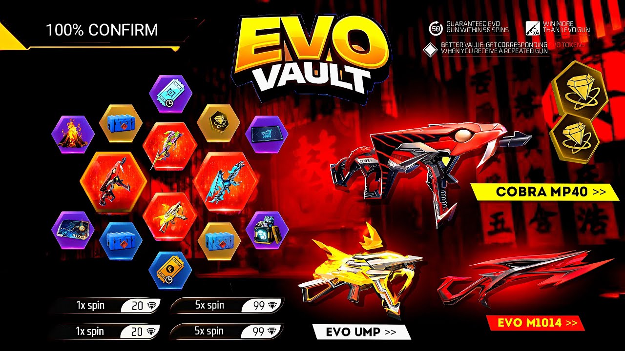 Next Evo Vault Event Free Fire 🥳🤯, Cobra Return|free fire new event|ff new event|new event free fire background