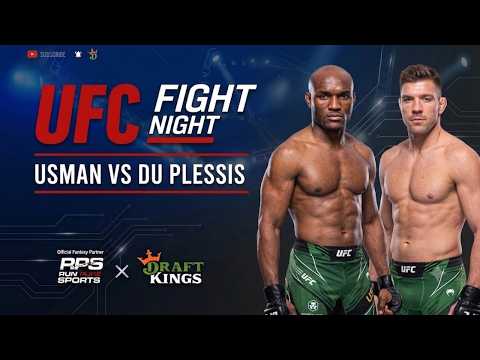 MMA DFS & Bets | DU PLESSIS vs USMAN | UFC Fight Night background