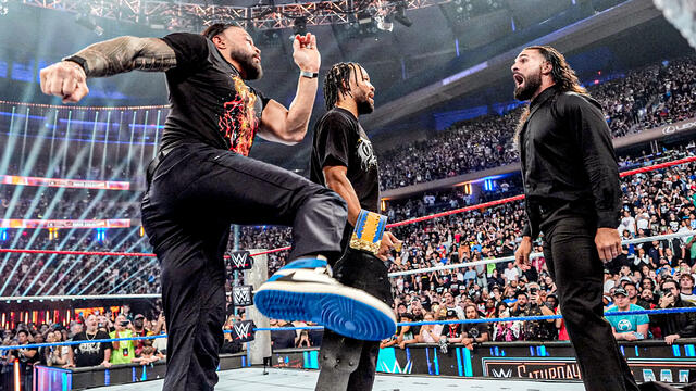 Roman Reigns and Jalen Brunson shut down Seth Rollins and Tyrese Haliburton: SNME highlights background