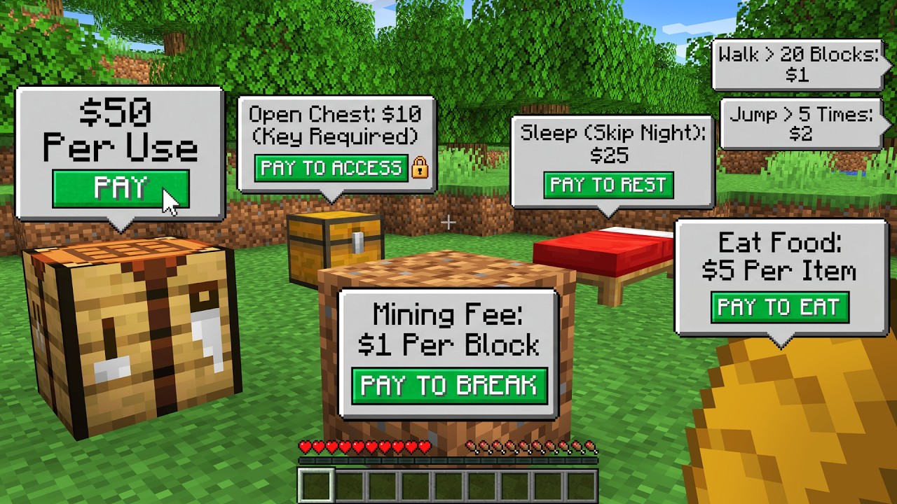 I Turned Minecraft into a Pay-to-Play Game background