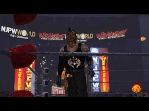 NJPW - Rey Mysterio Jr vs Kazuchika Okada G1 Climax New Japan Pro Wrestling One On One Match background