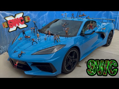 30-Man Sports Car Battle Royal | WWE Action Figure Match! background