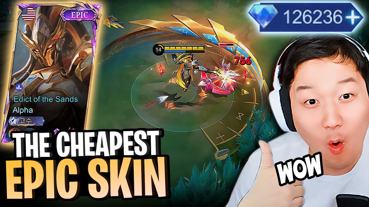 How much is New Alpha skin? Edict of Sands | Mobile Legends background
