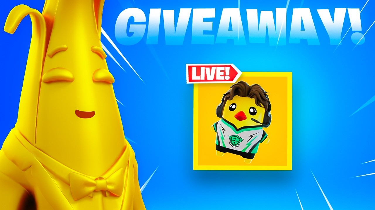 🔴LIVE - Fortnite POLLO SPRITE GIVEAWAYS + CUSTOMS! background
