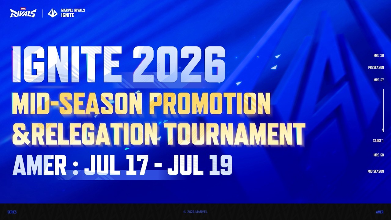 Marvel Rivals Ignite Mid-Season QualifiersAMER Region background