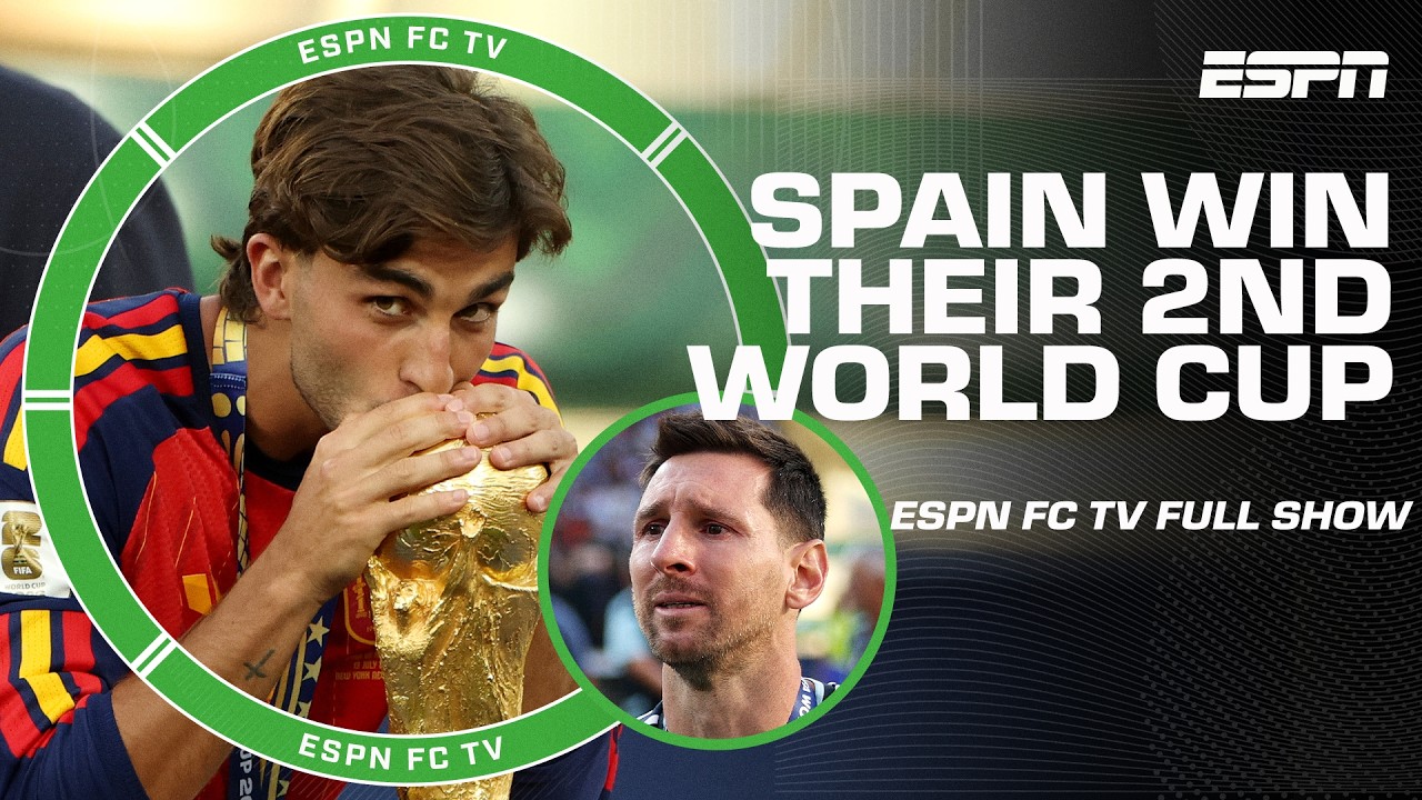 SPAIN BACK ON TOP 🏆 FULL REACTION to their World Cup Final win over Argentina 🍿 | ESPN FC background