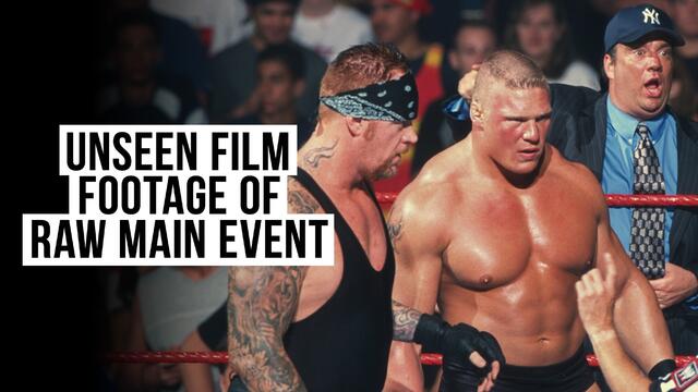 Rare film footage of Brock & Undertaker vs. RVD & Flair: From the WWE Vault background