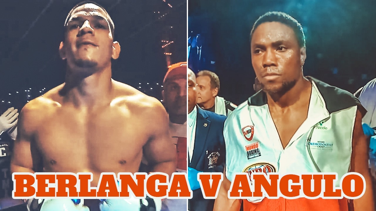 đ„ Edgar Berlanga (Puerto Rico) vs Roamer Alexis Angulo (Colombia) | Full Fight Highlights, HD background