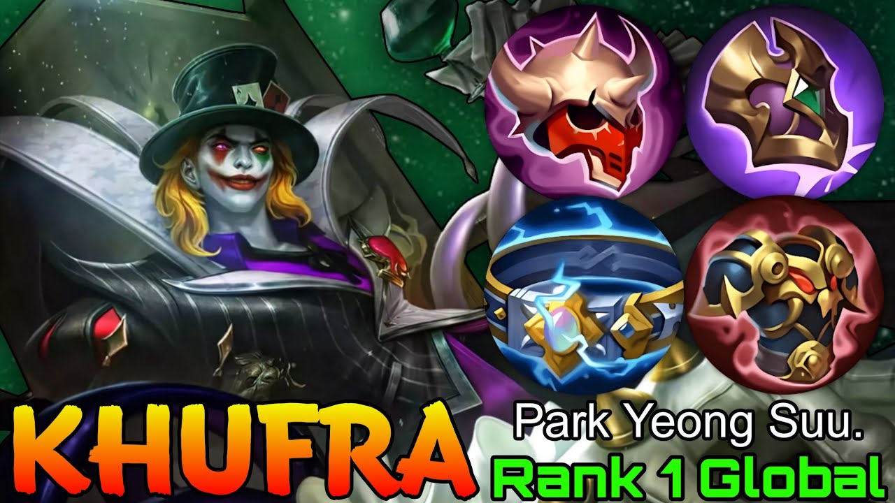 NonStop Ganking Khufra MVP Gameplay - Top 1 Global Khufra by Park Yeong Suu. - Mobile Legends background