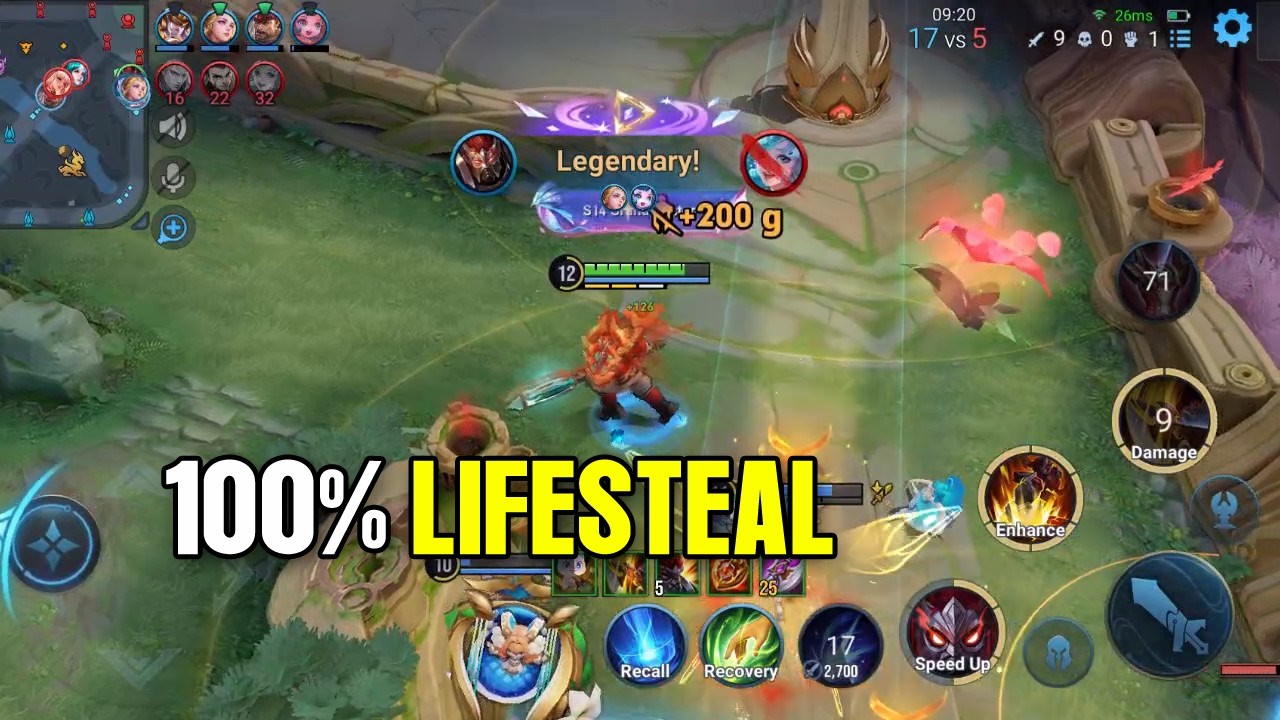 Honor of Kings: Dian Wei Gameplay - Unkillable Lifesteal Setup background