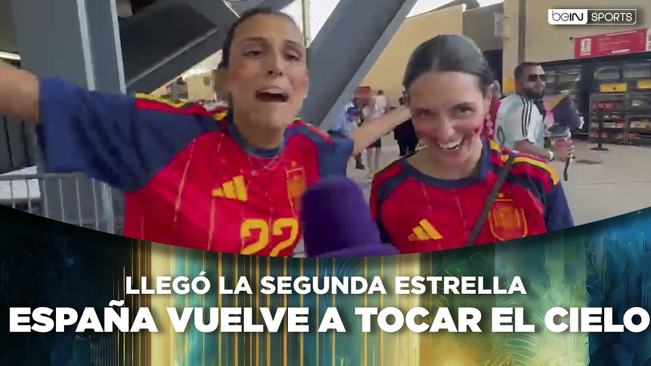Aficionados españoles celebran el segundo Mundial de España | beIN SPORTS USA background