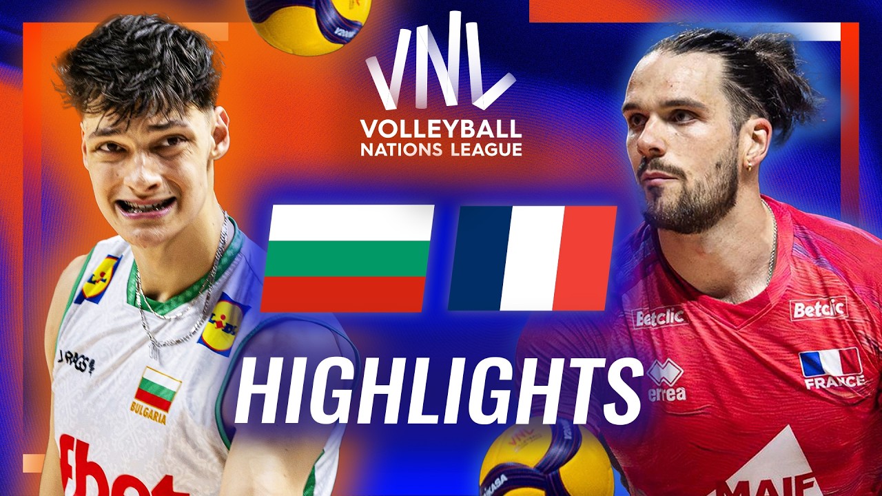 Bulgaria ๐ง๐ฌ vs. France ๐ซ๐ท - Highlights | Week 3 | Men's VNL 2026 background