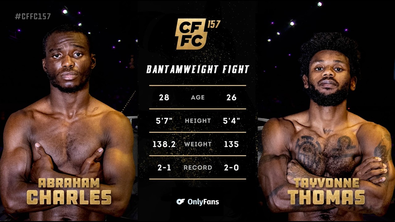 Tayvonne Thomas vs. Abraham Charles | Full Fight Replay | CFFC 157 background