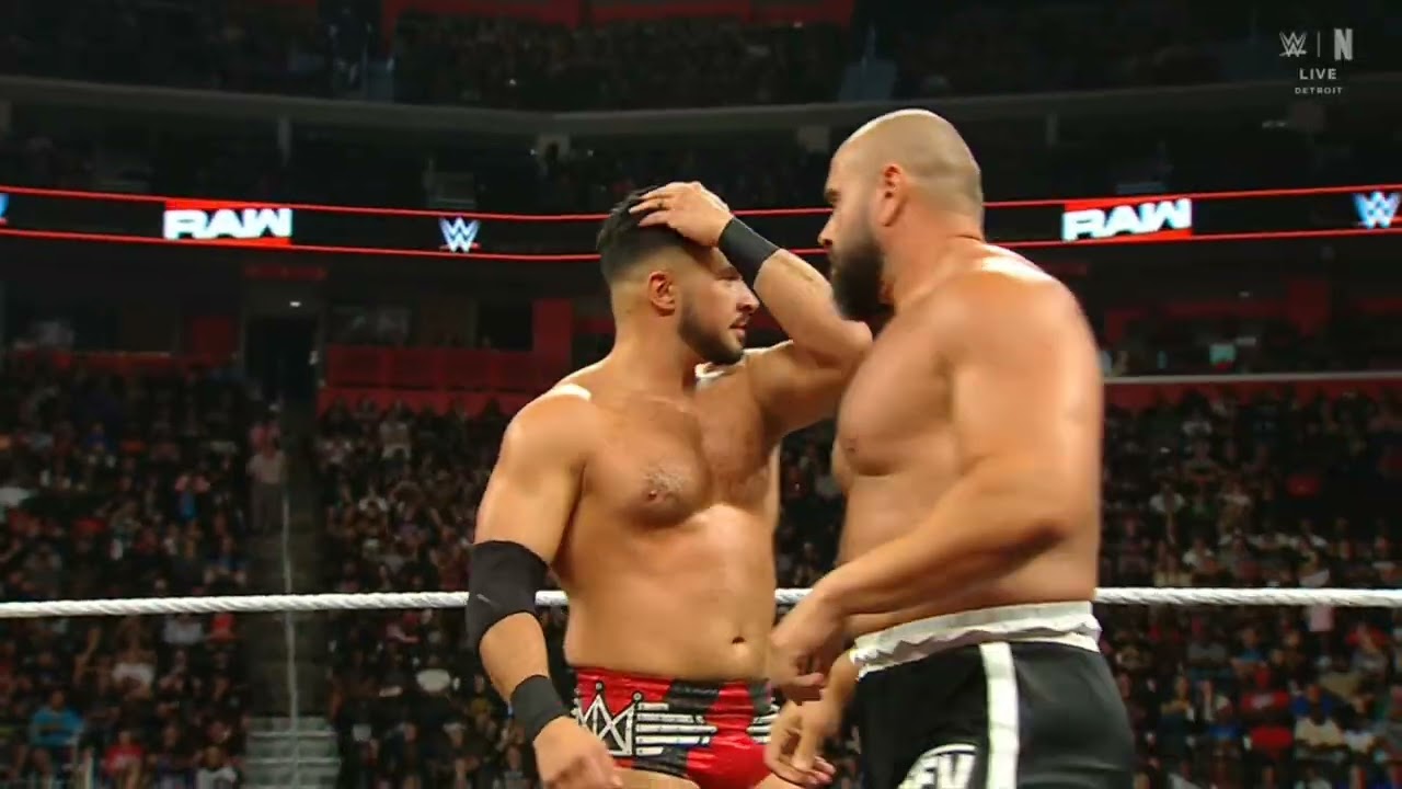 WWE RAW ETHAN PAGE & RUSEV VS CHAD GABLE & PENTA 07/20/26 background