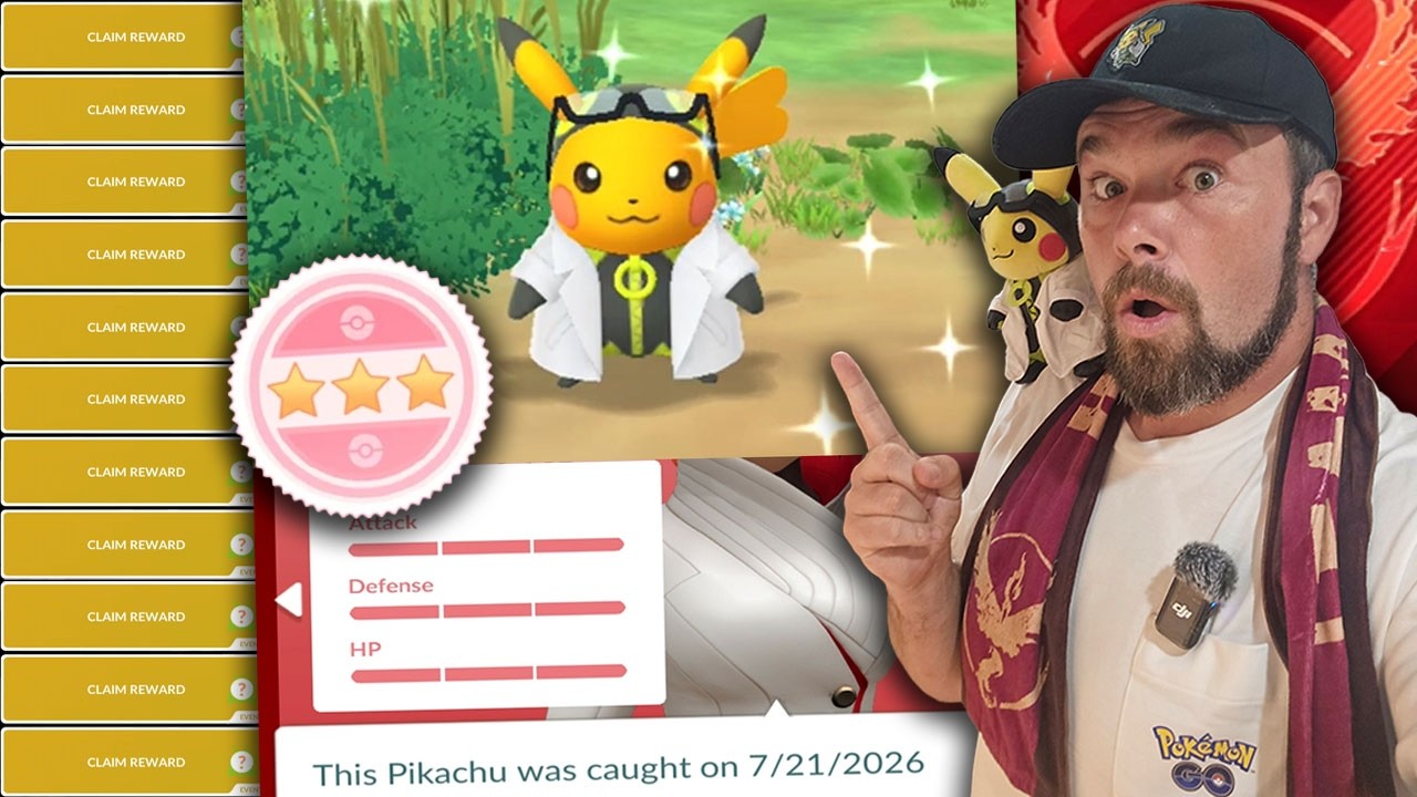 Shiny Professor Pikachu Hunt! Professor Willow's Birthday Event! (Pokémon GO) backdrop