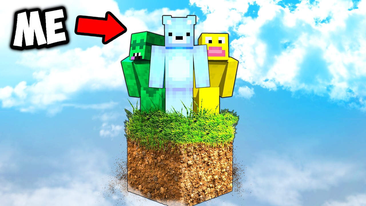 Minecraft, But It's One REALISTIC Block! backdrop