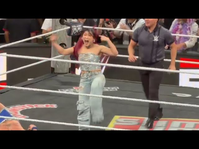 Danhausen brings Iyo Sky to brawl with Liv Morgan during WWE Raw 7/20/2026 background