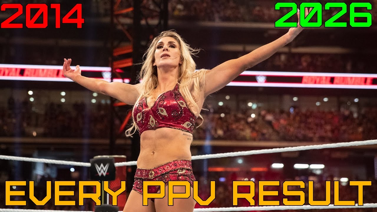 Every Charlotte Flair's WWE PPV Result (2014-2026) background