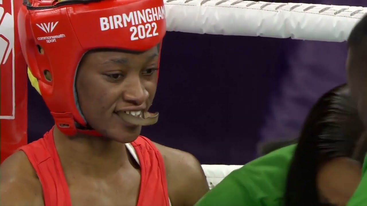 Elizabeth Oshoba Vs. Tina Rahimi 2022 Commonwalth Games semi background