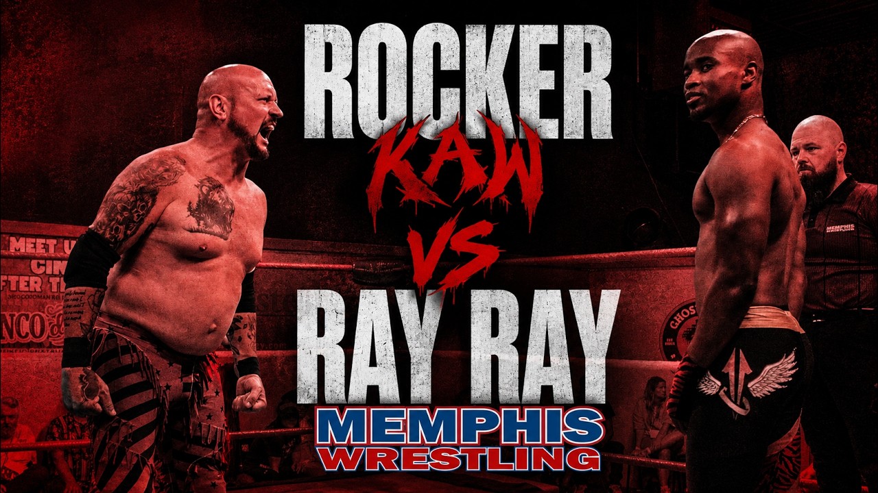 Chris Rocker vs Ray Sanders | KAW vs Memphis Wrestling | MEMPHIS WRESTLING background