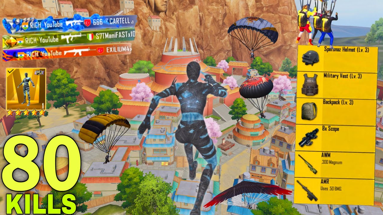 80 KillsЁЯФе IN 20 MINUTES NEW HARDEST GAMEPLAYЁЯе╡ Pubg mobile backdrop