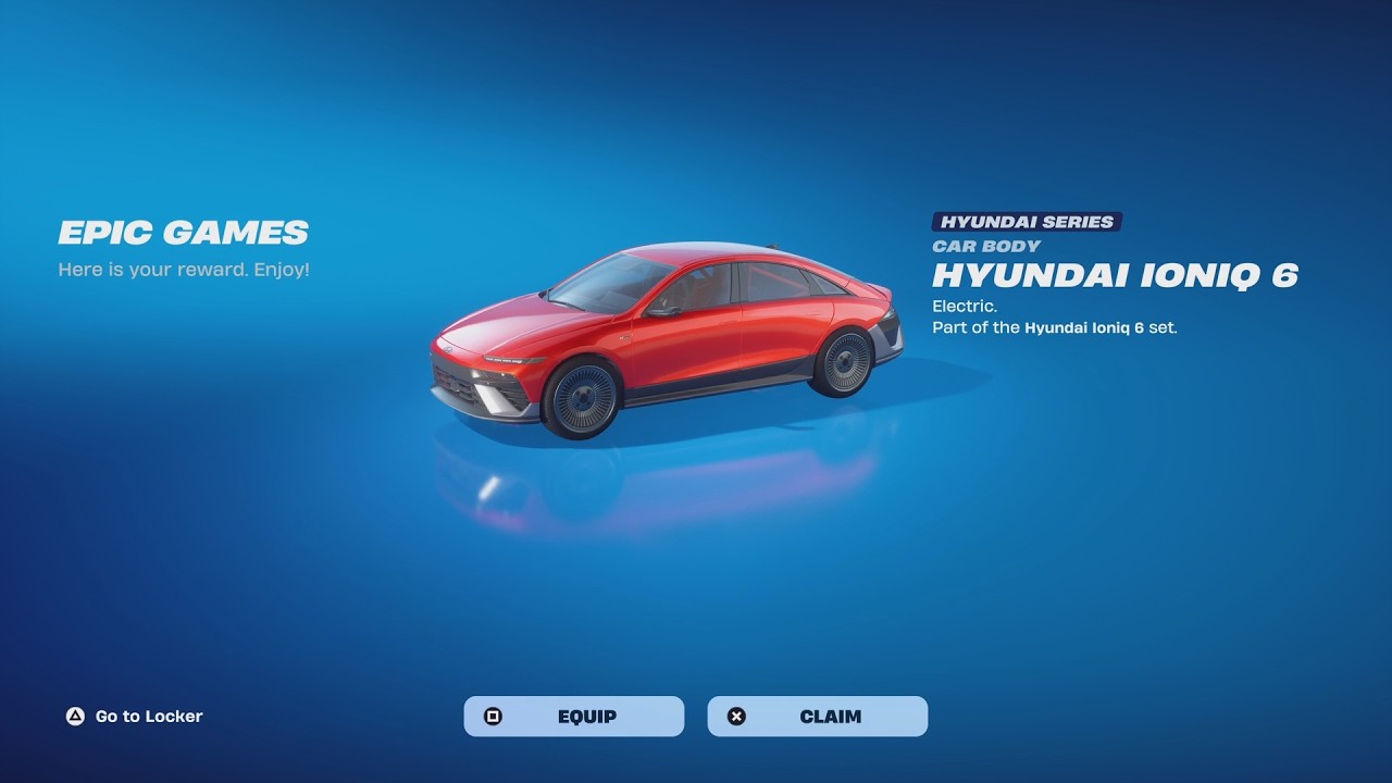 Did You Get Your FREE Hyundai Ioniq 6 in Fortnite Today?! backdrop