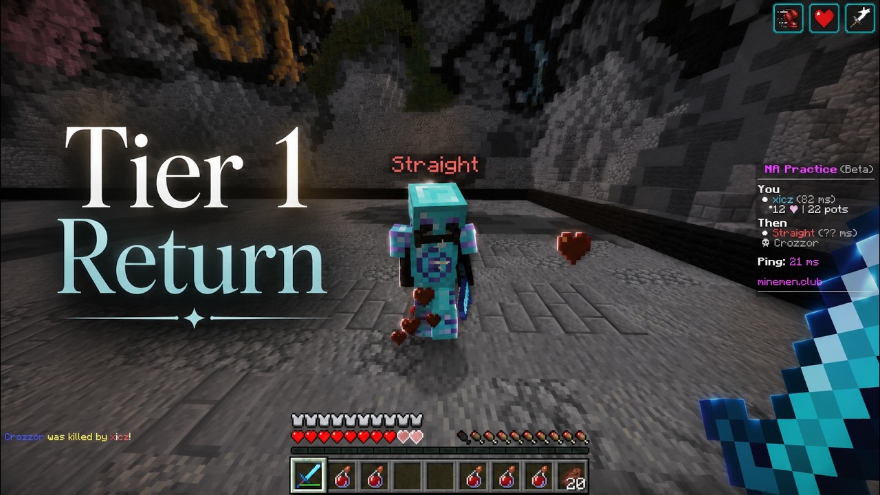 Tier 1 | Minecraft PvP Montage (I'm back) backdrop