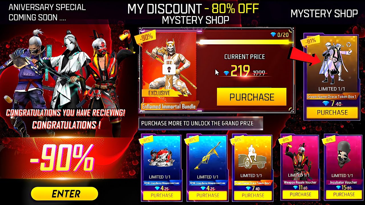 Next Special Mystery Shop Event π€―π₯³| Next Discount Event |free fire new event | ff new event background