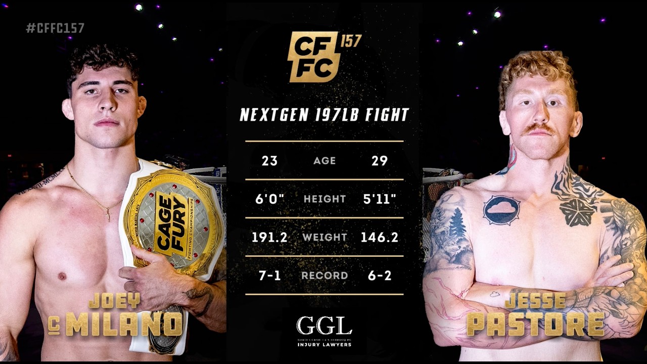 Joey Milano vs. Jesse Pastore | Full Fight Replay | CFFC 157 background