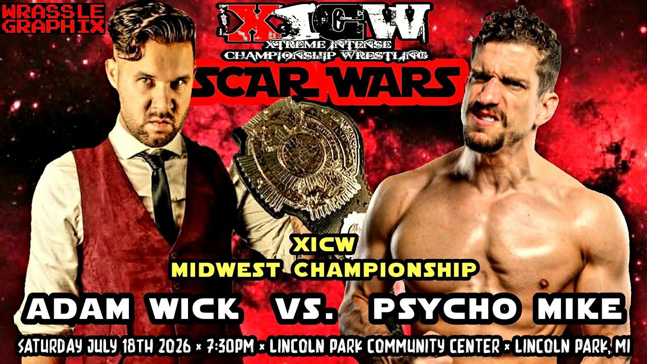 Midwest Title: ADAM WICK vs. PSYCHO MIKE (Scar Wars 2026) backdrop