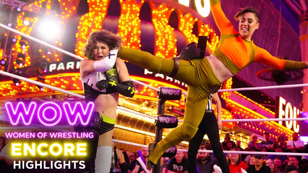 DR. DEMONIUM’S TRAP: Pam Demonium vs. Scout Parker | Highlights | WOW - Women Of Wrestling background