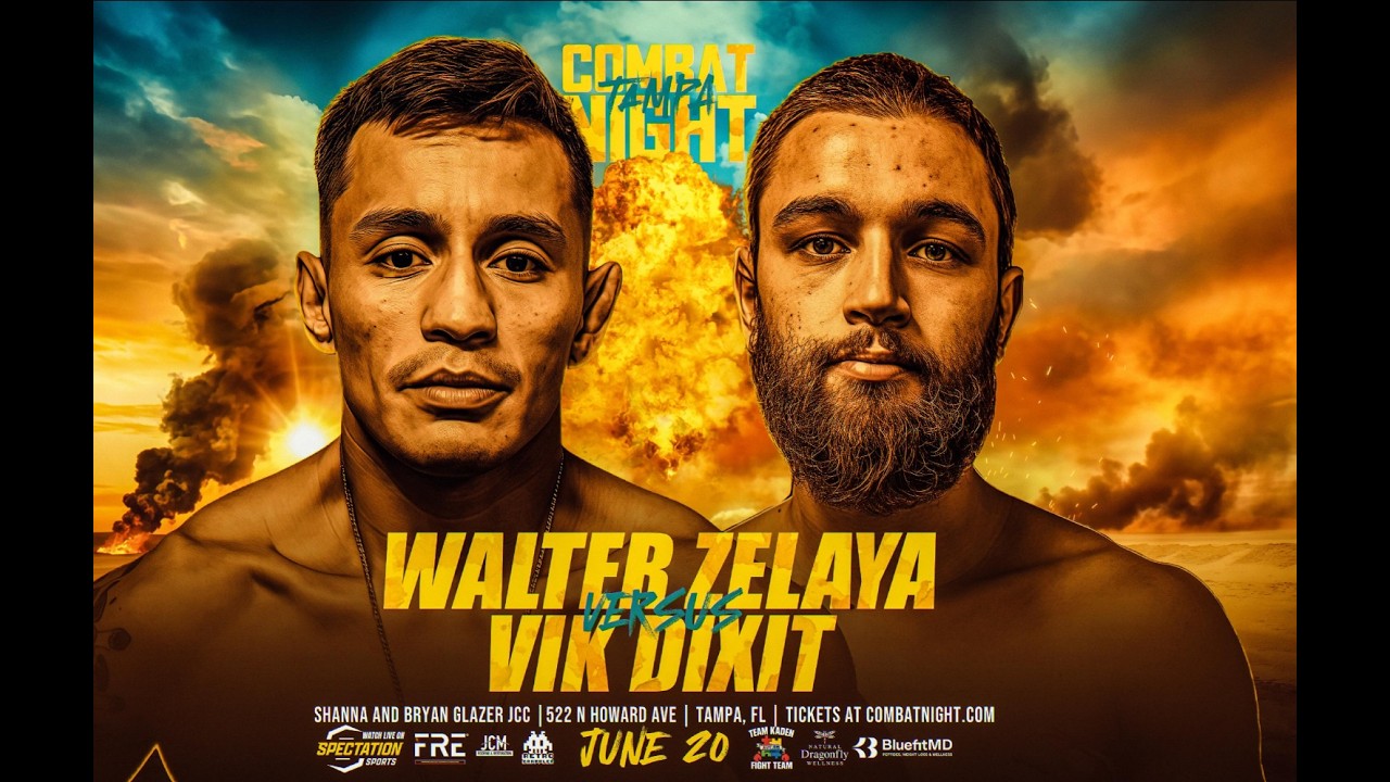 Walter Zelaya vs. Vik Dixit - Combat Night Tampa background