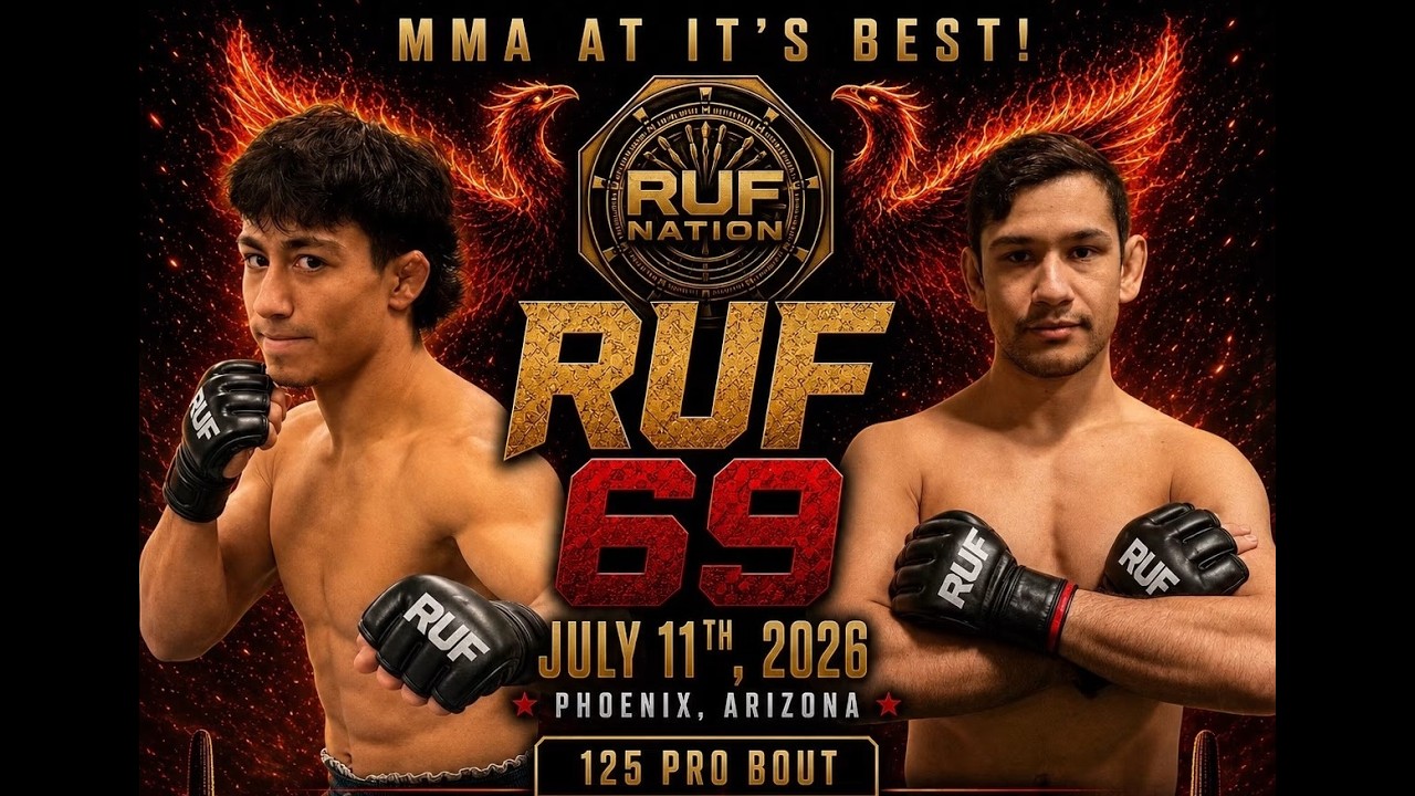 Ryan Ocasio vs. Esteban Gonzalez - RUF 69 backdrop