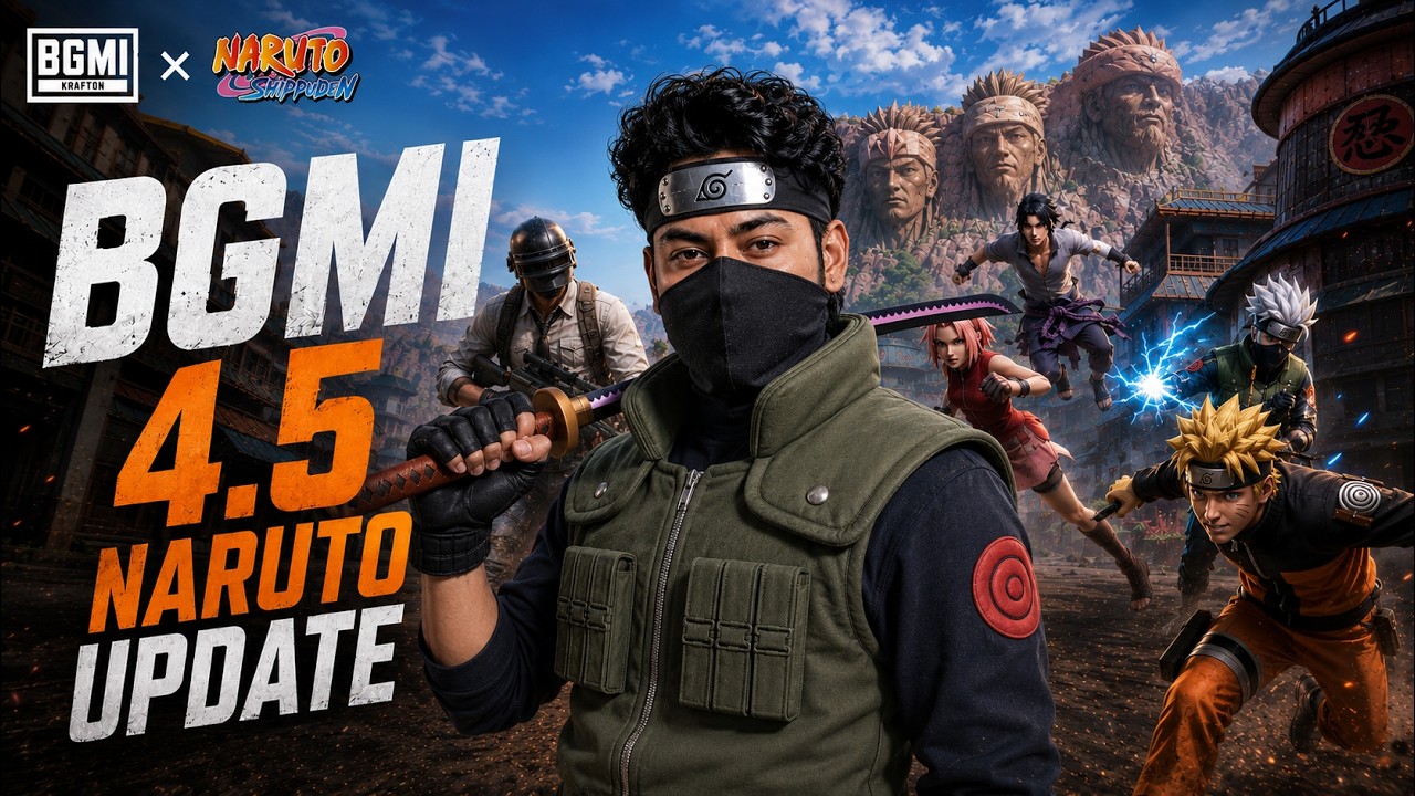 🔴LIVE - DYNAMO x BGMI 4.5 NARUTO UPDATE | LET'S EXPLORE backdrop