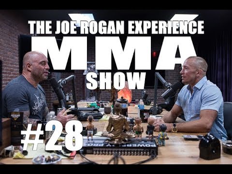 JRE MMA Show #28 with Georges St-Pierre background